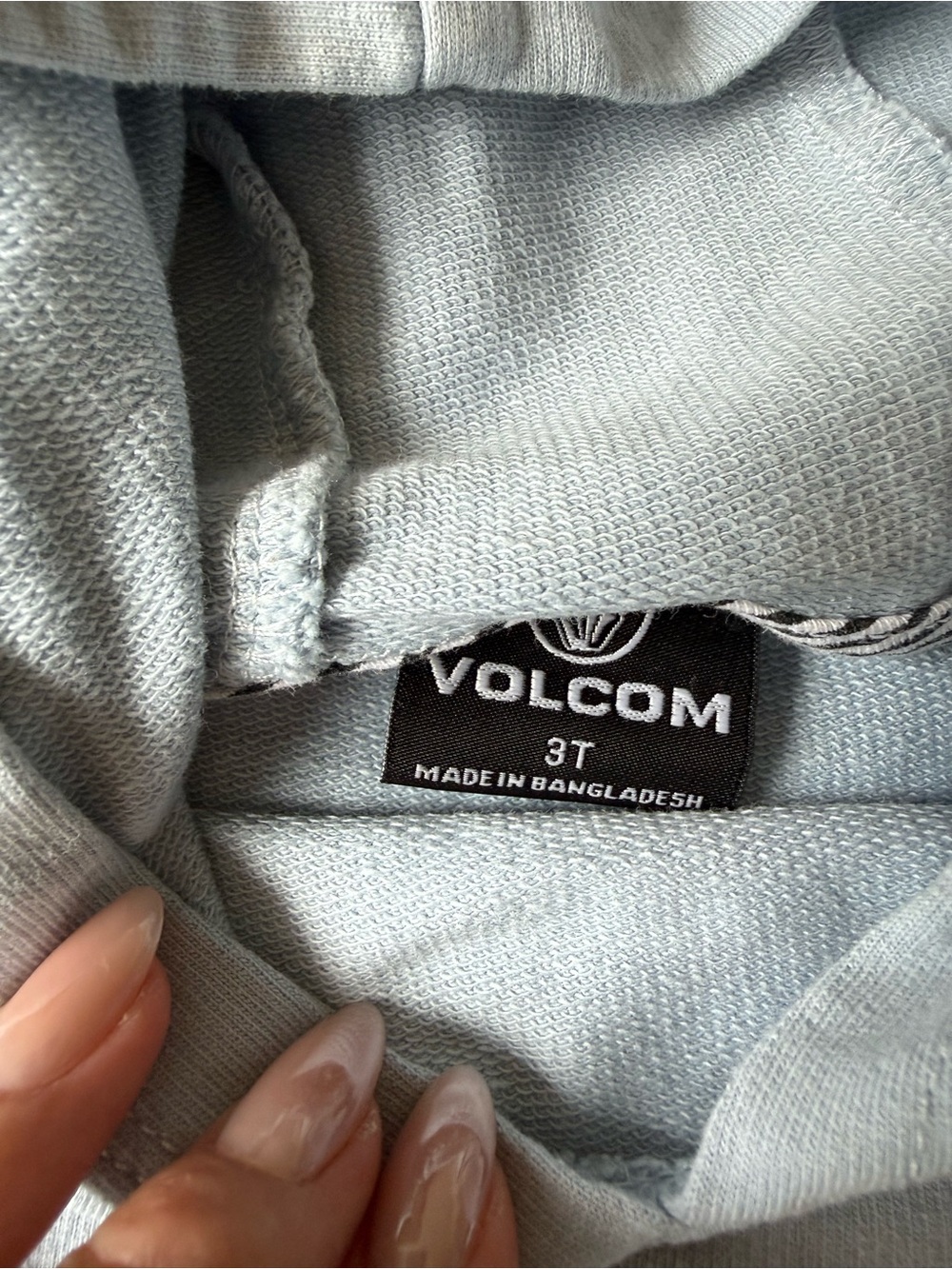 Volcom Light Blue Hoodie and Shorts Matching Set - Picture 9 of 9